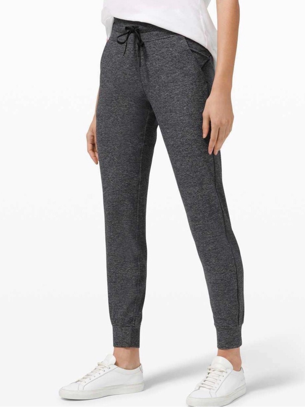 Lululemon Heathered Black Ready to Rulu Joggers Sweatpants Size 6